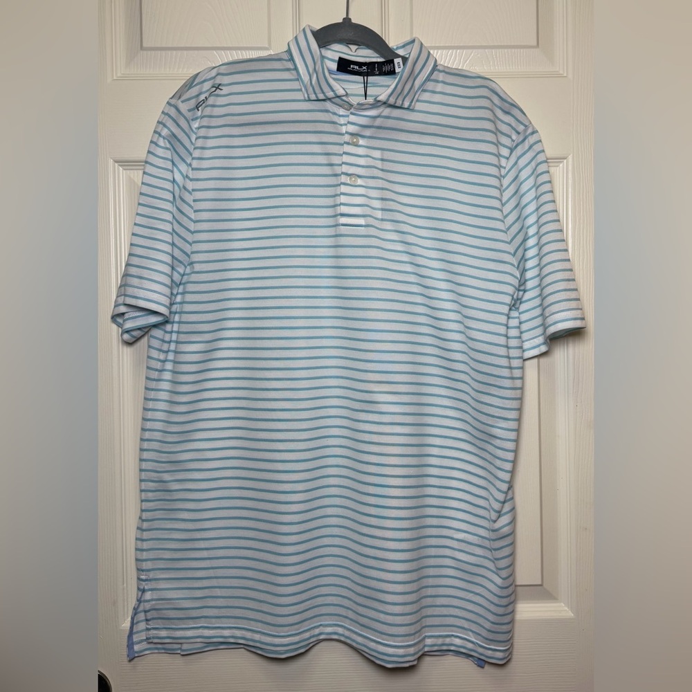 RLX Ralph Lauren Light Striped Polo Shirt